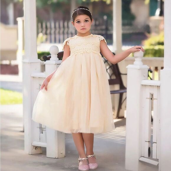 Trish Scully KATRINA DRESS BUTTERSCOTCH Girls 10 - Picture 11 of 11